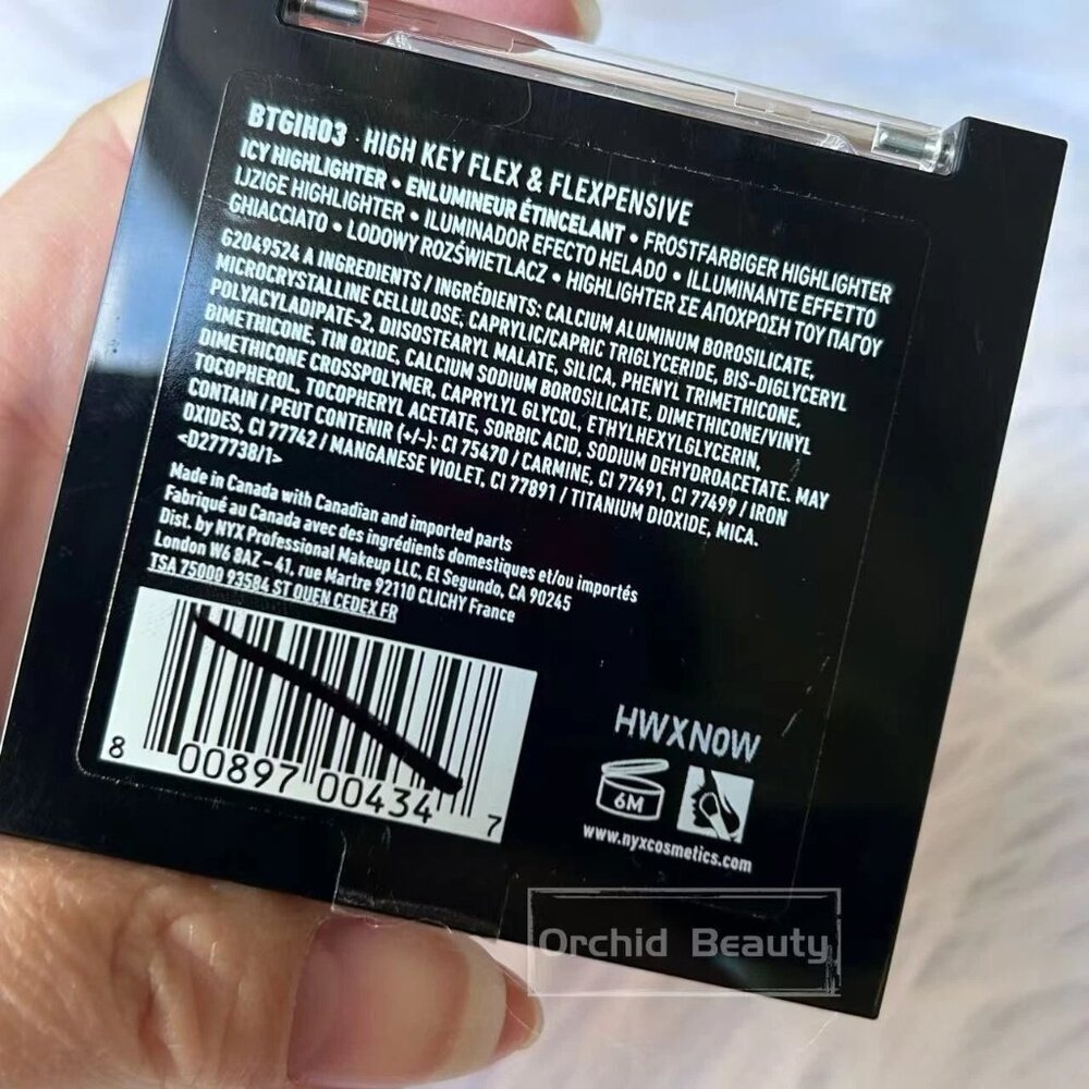 New NYX Born To Glow Icy Highlighter Duo~BTGIH03~Full size 0.2 g/5.7 oz - Picture 3 of 3